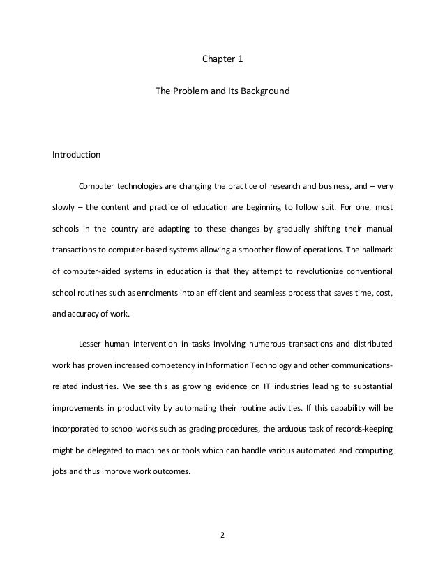 student profiling system thesis thesis chapter 1 to 5 pdf